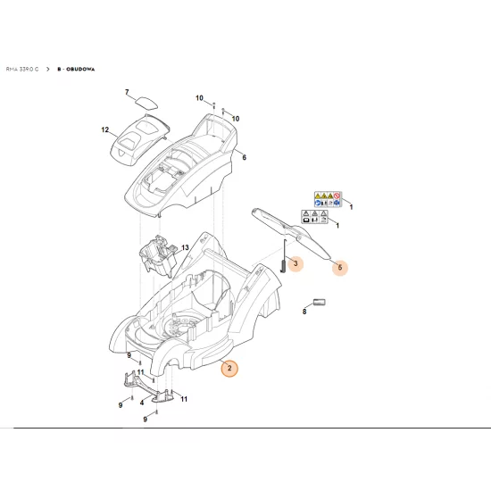 STIHL Obudowa 6320 700 8545